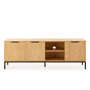 Voir la diapositive 4 : VS VENTA-STOCK Meuble TV Monica 3 portes couleur Bois