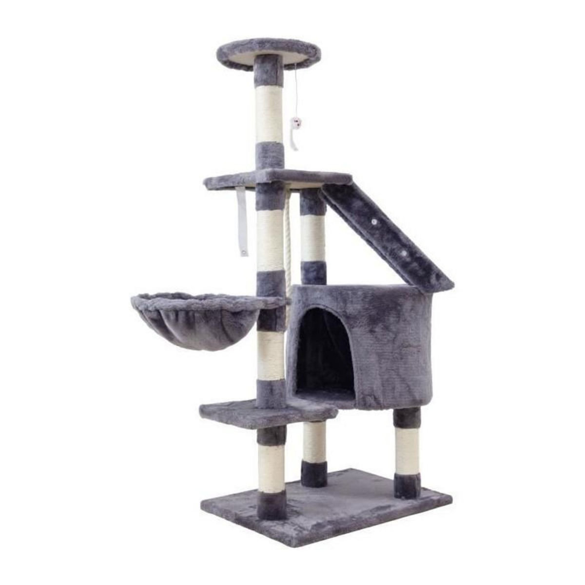 GENERIQUE Arbre a chat MARIE - 40x55x120cm - Gris