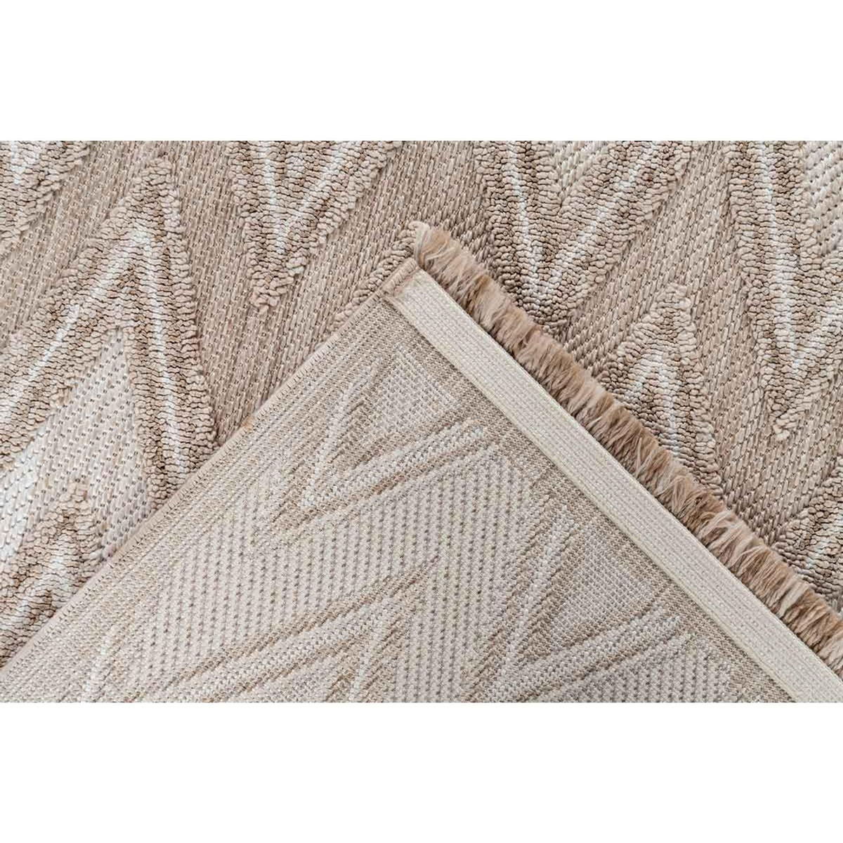 Paris Prix Tapis Tissé Ethnique à Poils Courts  Sarai  Beige