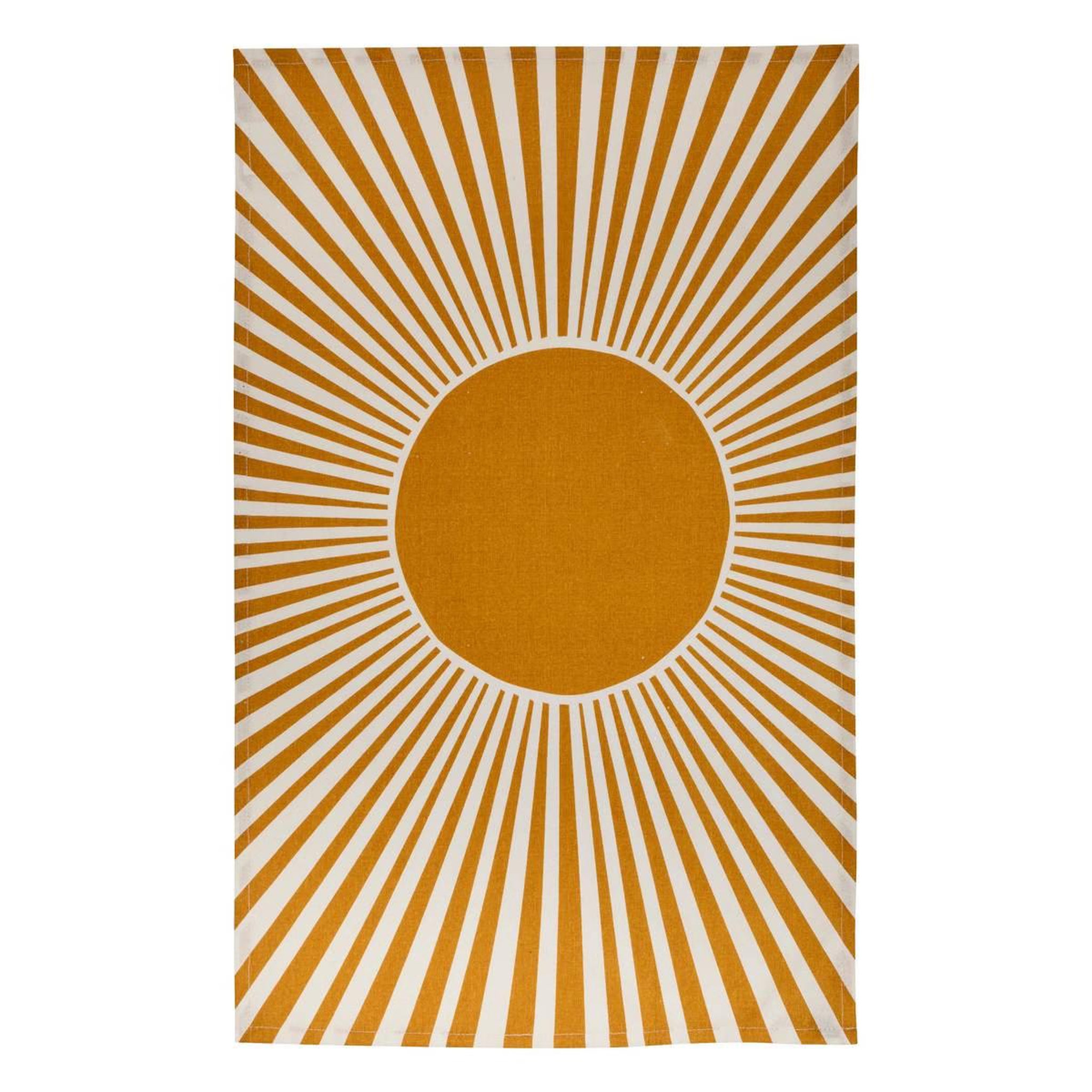 Voir la diapositive 2 : ATMOSPHERA Lot de 3 torchons de cuisine  solaris  45x70cm ocre