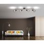 Voir la diapositive 2 : GLOBO Plafonnier spot design industriel Akin - 4 Ampoules - Marron bronze