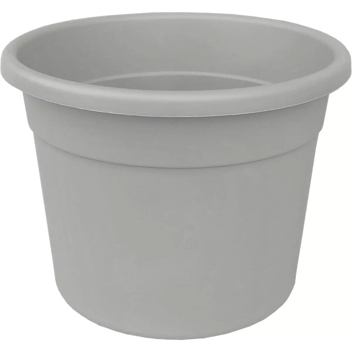 GARDENSTAR Pot en plastique droit - D40cm H30cm - Gris
