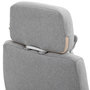 Voir la diapositive 6 : VINSETTO Fauteuil de bureau manager grand confort dossier réglable repose-pied coussin lombaire roulettes 360° lin 62L x 68P x 127H cm gris