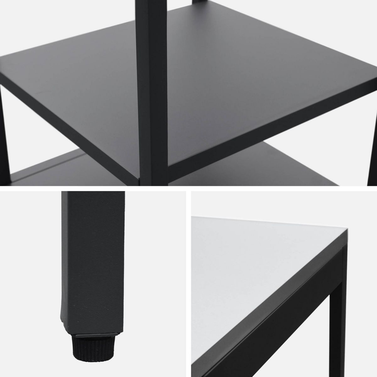 SWEEEK Cuisine extérieure acier 2 étagères L49cm