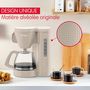 Voir la diapositive 3 : MOULINEX Cafetière FG2M0B10 morning grise