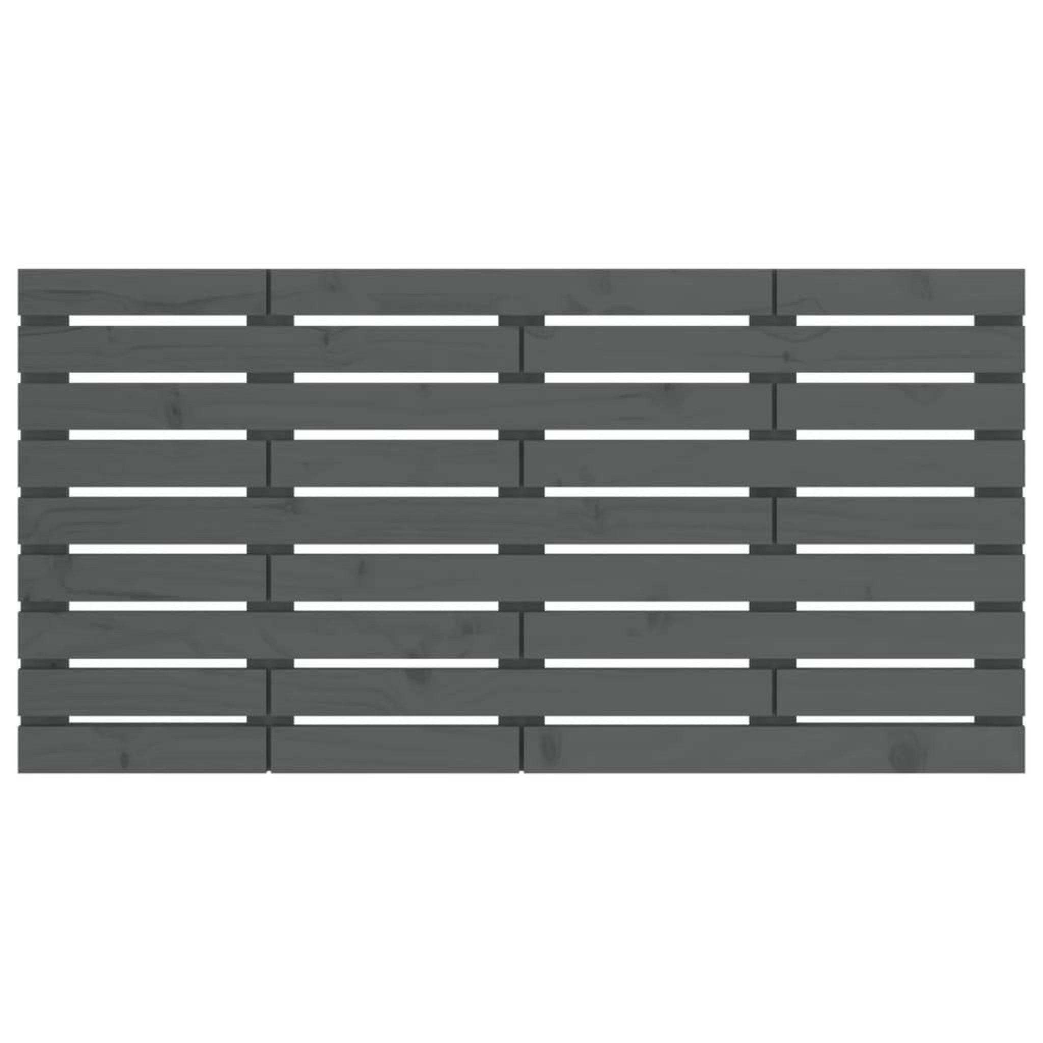 Voir la diapositive 4 : VIDAXL Tete de lit murale Gris 146x3x63 cm Bois massif de pin