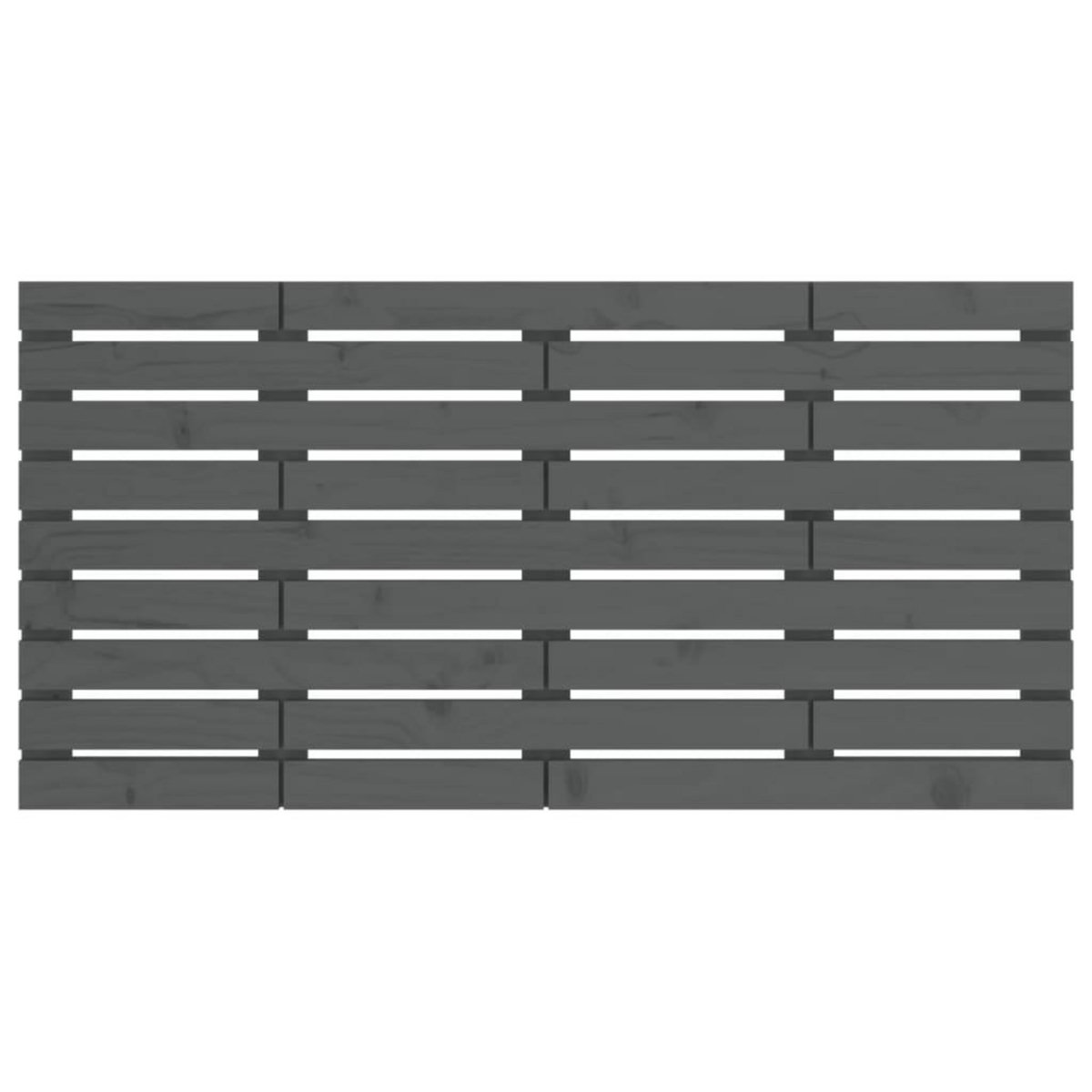 VIDAXL Tete de lit murale Gris 146x3x63 cm Bois massif de pin