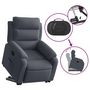 Voir la diapositive 5 : VIDAXL Fauteuil inclinable Gris fonce Velours