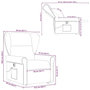 Voir la diapositive 6 : VIDAXL Fauteuil inclinable de massage electrique Marron Tissu