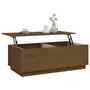 Voir la diapositive 5 : VIDAXL Table basse Marron miel 100x50x35 cm Bois massif de pin