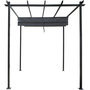 Voir la diapositive 3 : Habitat et Jardin Pergola en aluminium avec toit rétractable - 3 x 3 m - Gris