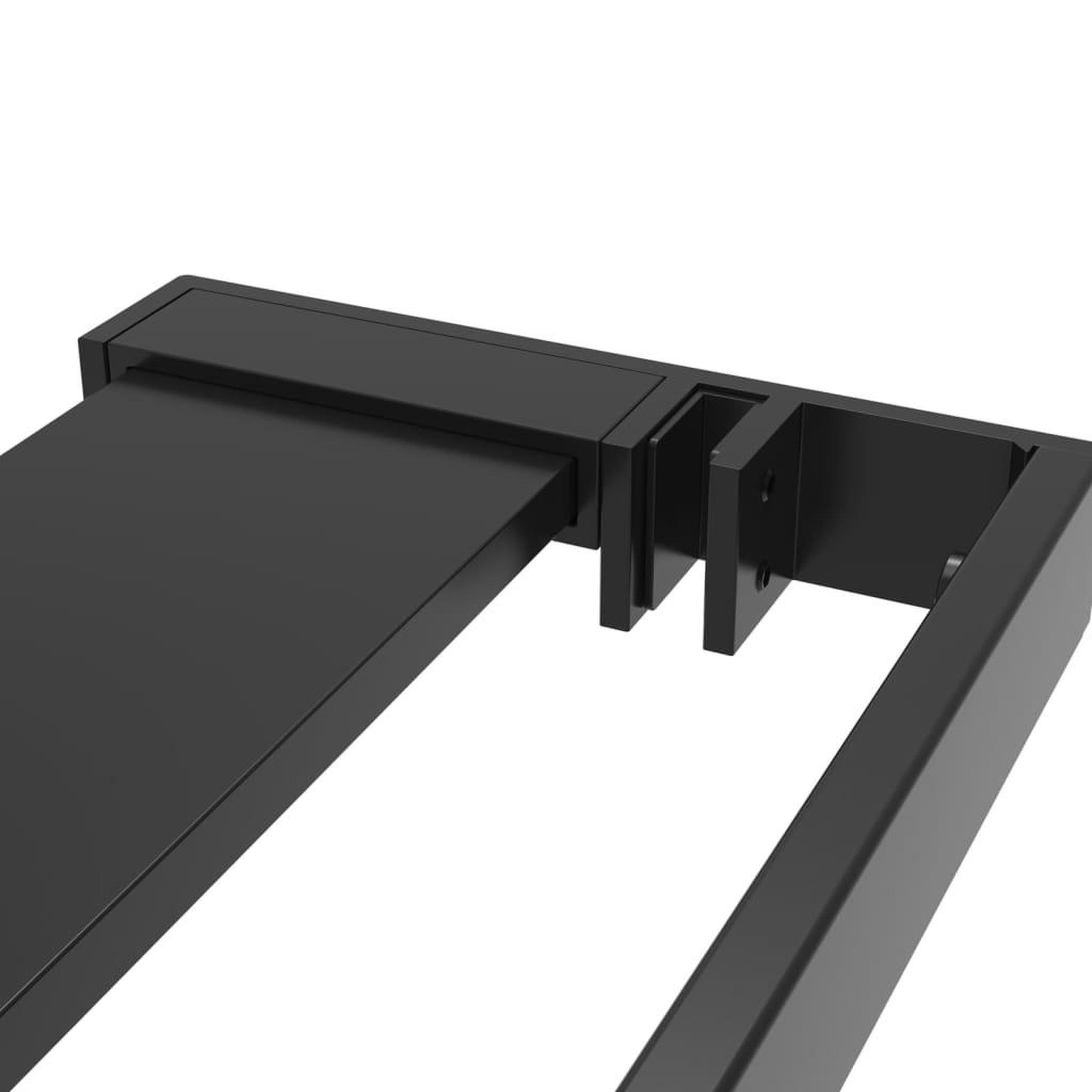 Voir la diapositive 5 : VIDAXL Etagere de douche de paroi de douche a l'italienne Noir 115 cm