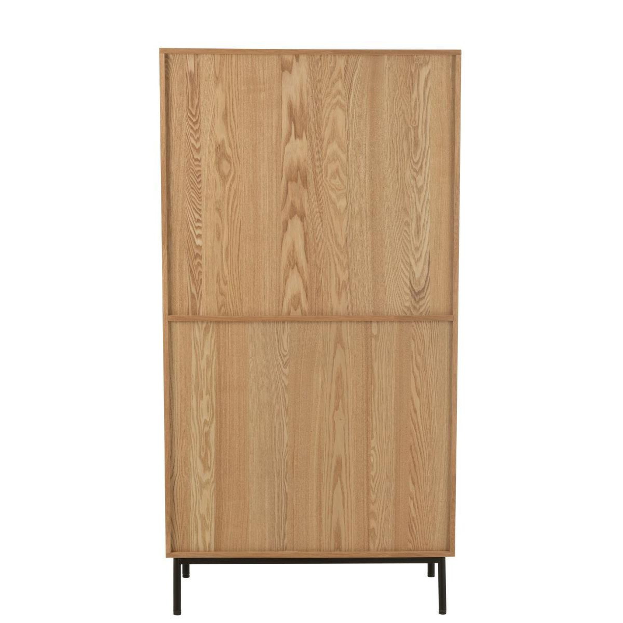 Voir la diapositive 5 : J-LINE Bibliothèque cannage  kory  174cm naturel
