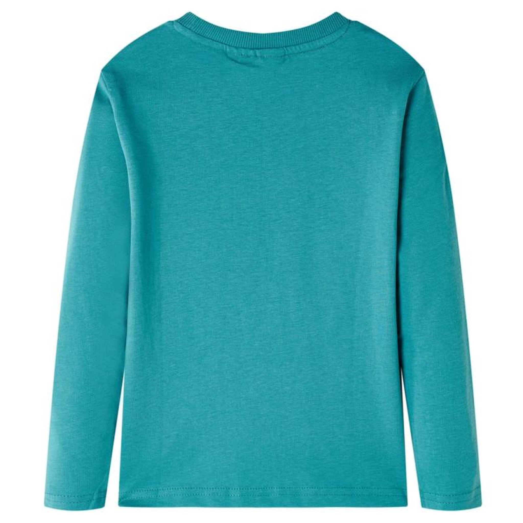 Voir la diapositive 2 : VIDAXL T shirt pour enfants à manches longues aqua foncé 116