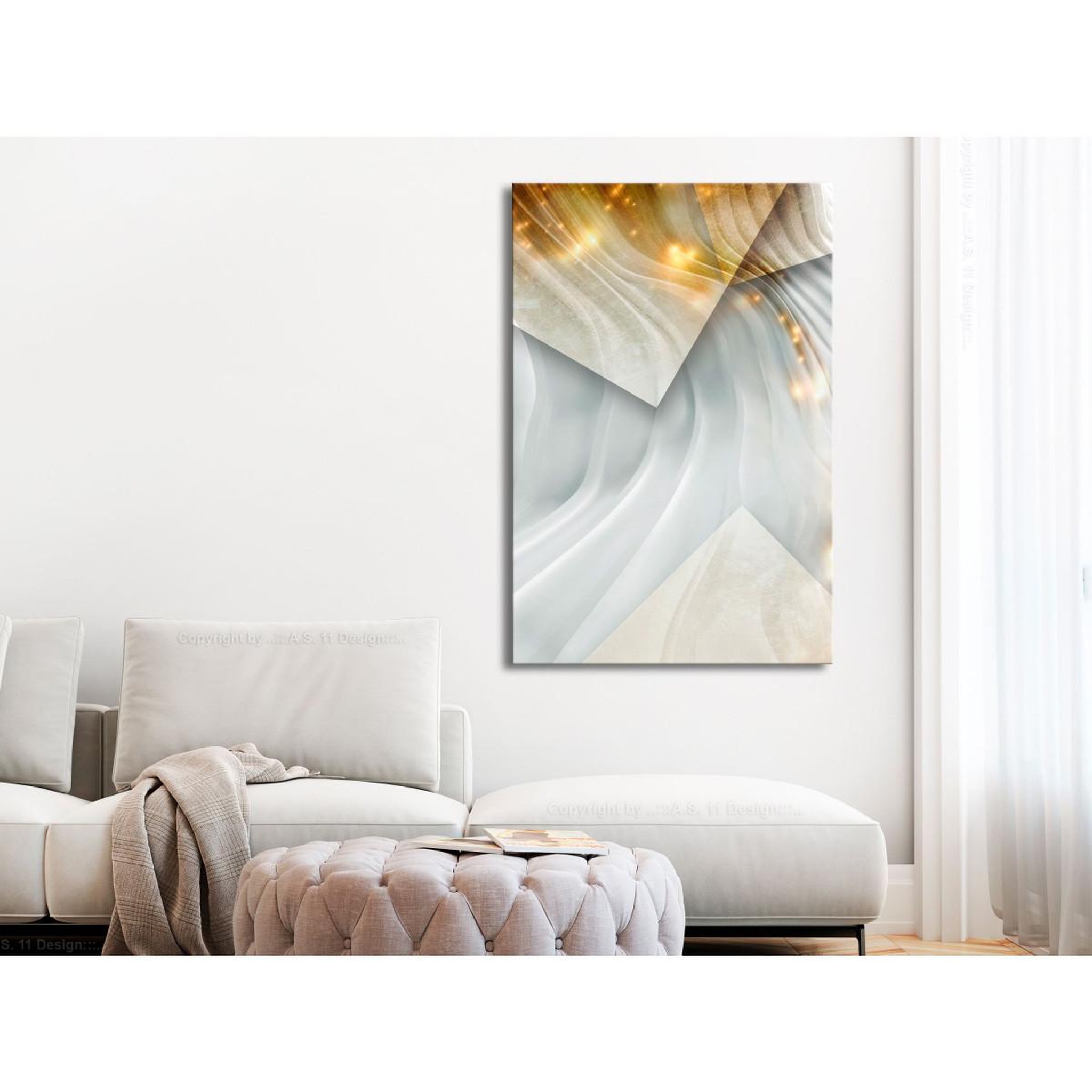 Voir la diapositive 2 : Paris Prix Tableau imprimé  cashmere dimension