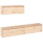 Voir la diapositive 2 : VIDAXL Meubles TV 3 pcs Bois massif de pin