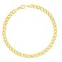 Voir la diapositive 1 : L'ATELIER D'AZUR Bracelet Or Jaune Maille Gourmette - 21 cm - Homme