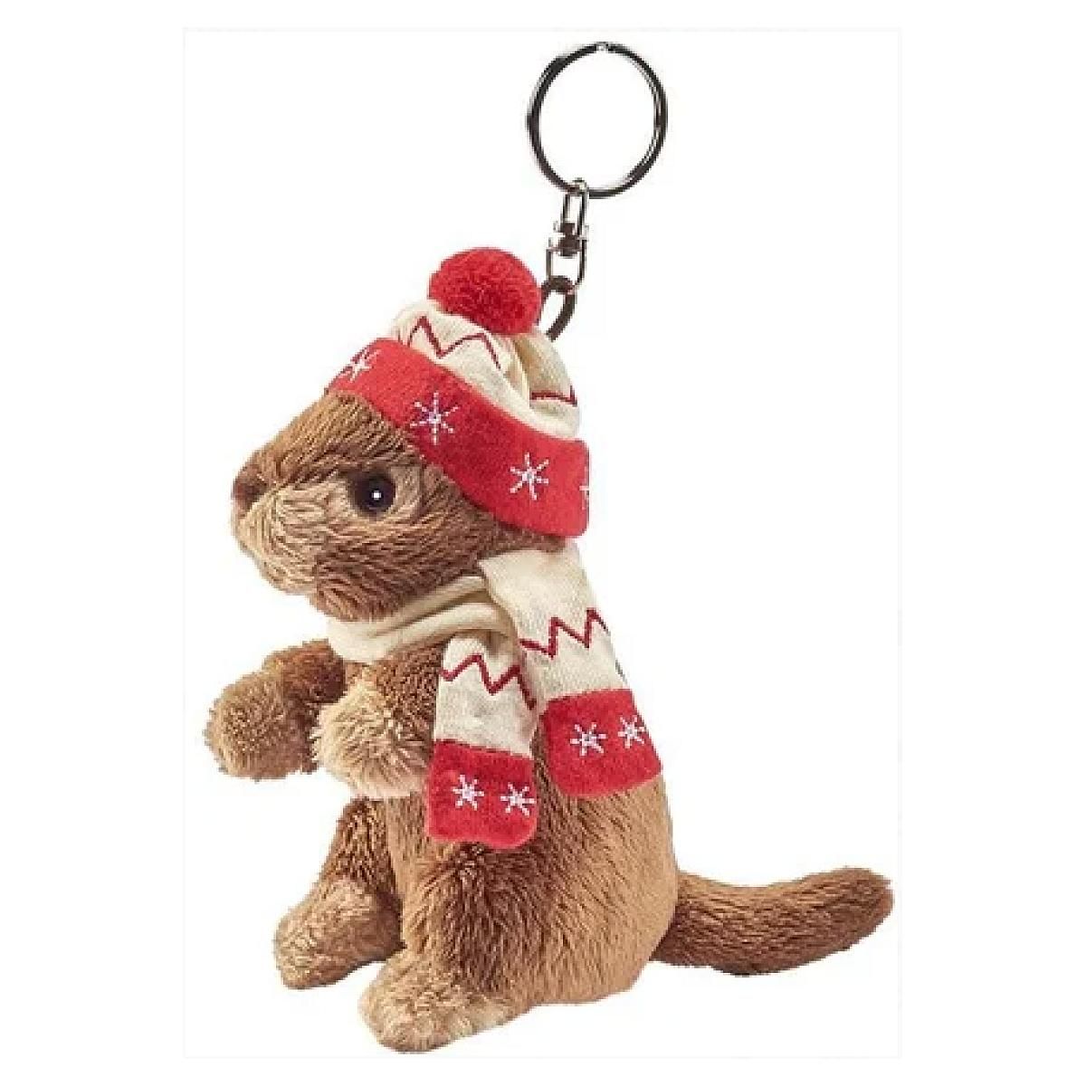 Anima Peluche Marmotte porte cle 10cm