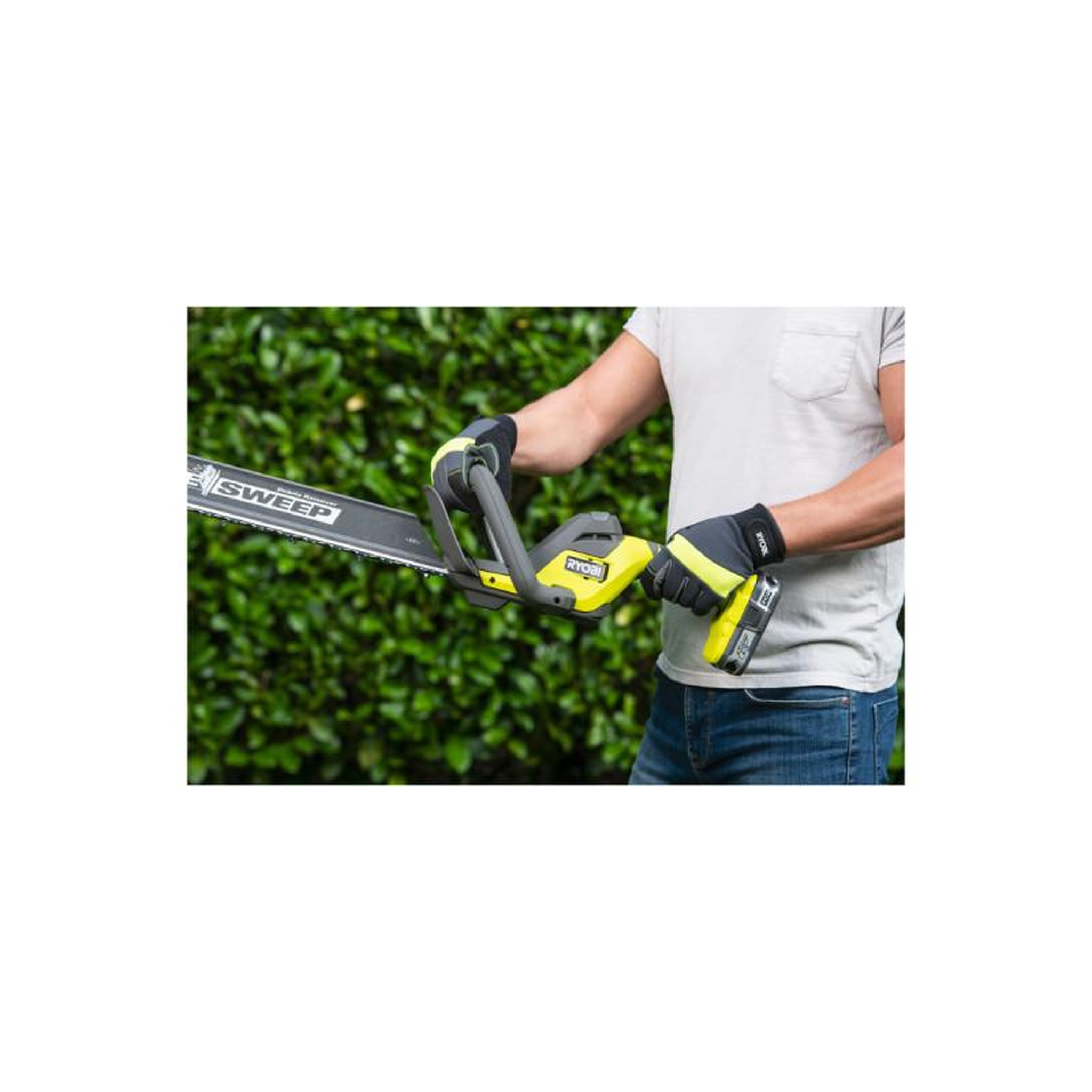 Voir la diapositive 3 : Ryobi Taille-haies ryobi 18v one+ - 1 batterie 2.0ah - 1 chargeur - ry18ht55a-120