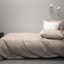 Voir la diapositive 2 : Home collection Parure housse de couette 100% coton lyocell 57fils-plage revers.
