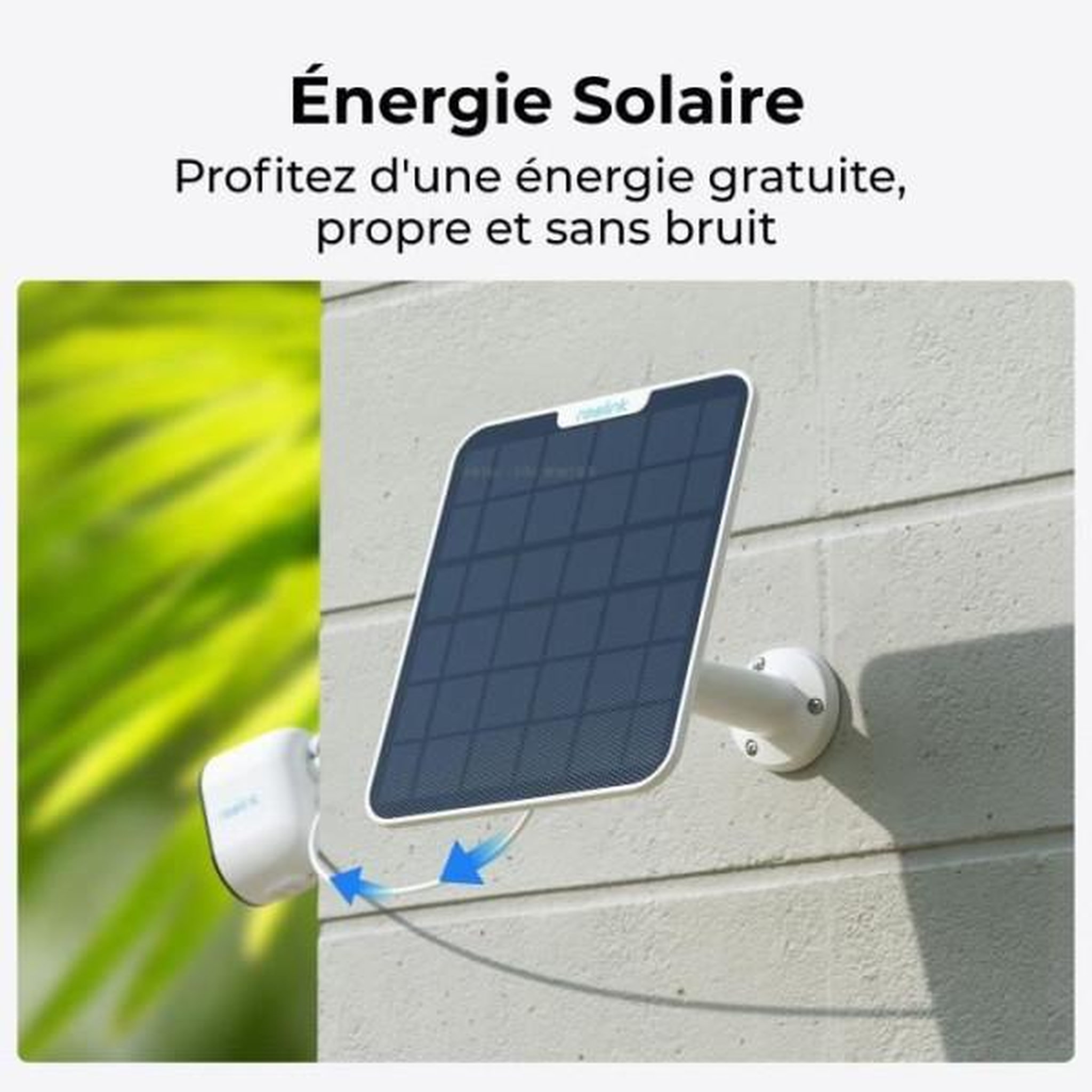 Voir la diapositive 2 : REOLINK Panneau solaire - reolink - sr3 - 5,8 w - blanc