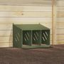 Voir la diapositive 3 : VIDAXL Nichoir a poules avec 3 compartiments vert olive metal