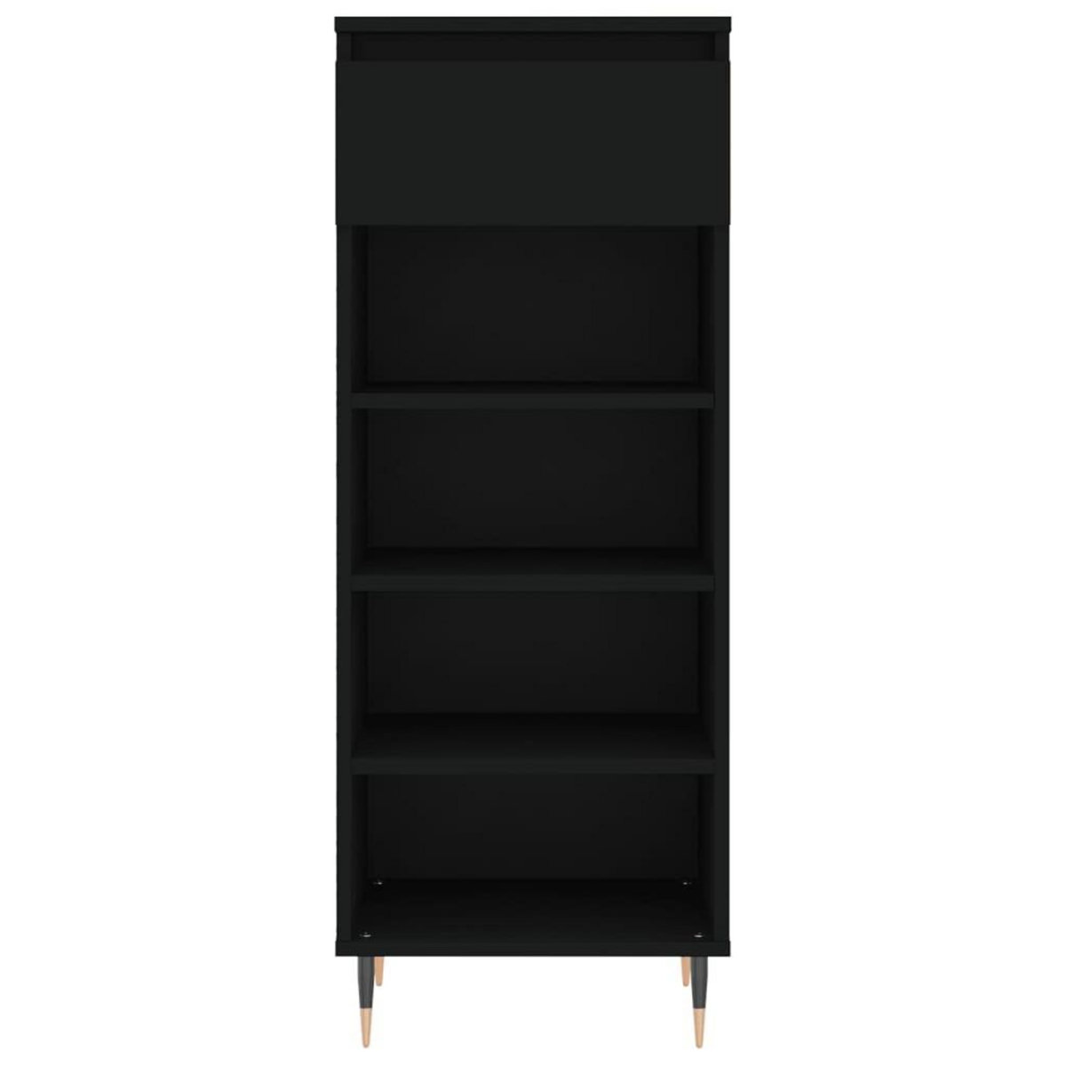 VIDAXL Armoire a chaussures Noir 40x36x105 cm Bois d'ingenierie
