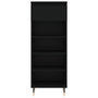 Voir la diapositive 5 : VIDAXL Armoire a chaussures Noir 40x36x105 cm Bois d'ingenierie