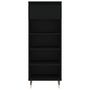 Voir la diapositive 5 : VIDAXL Armoire a chaussures Noir 40x36x105 cm Bois d'ingenierie