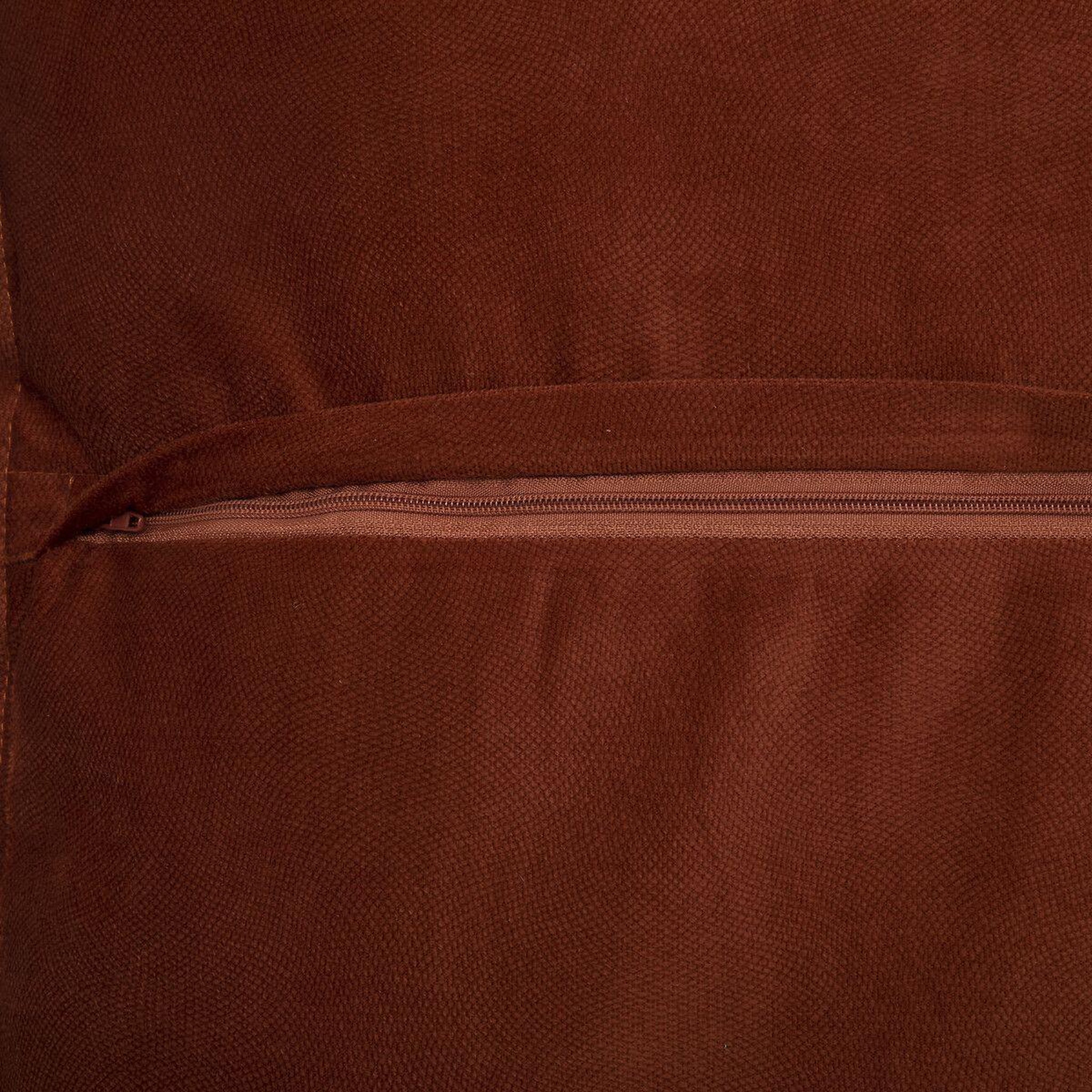 Voir la diapositive 2 : ATMOSPHERA Coussin déhoussable  lilou  55x55cm terracotta
