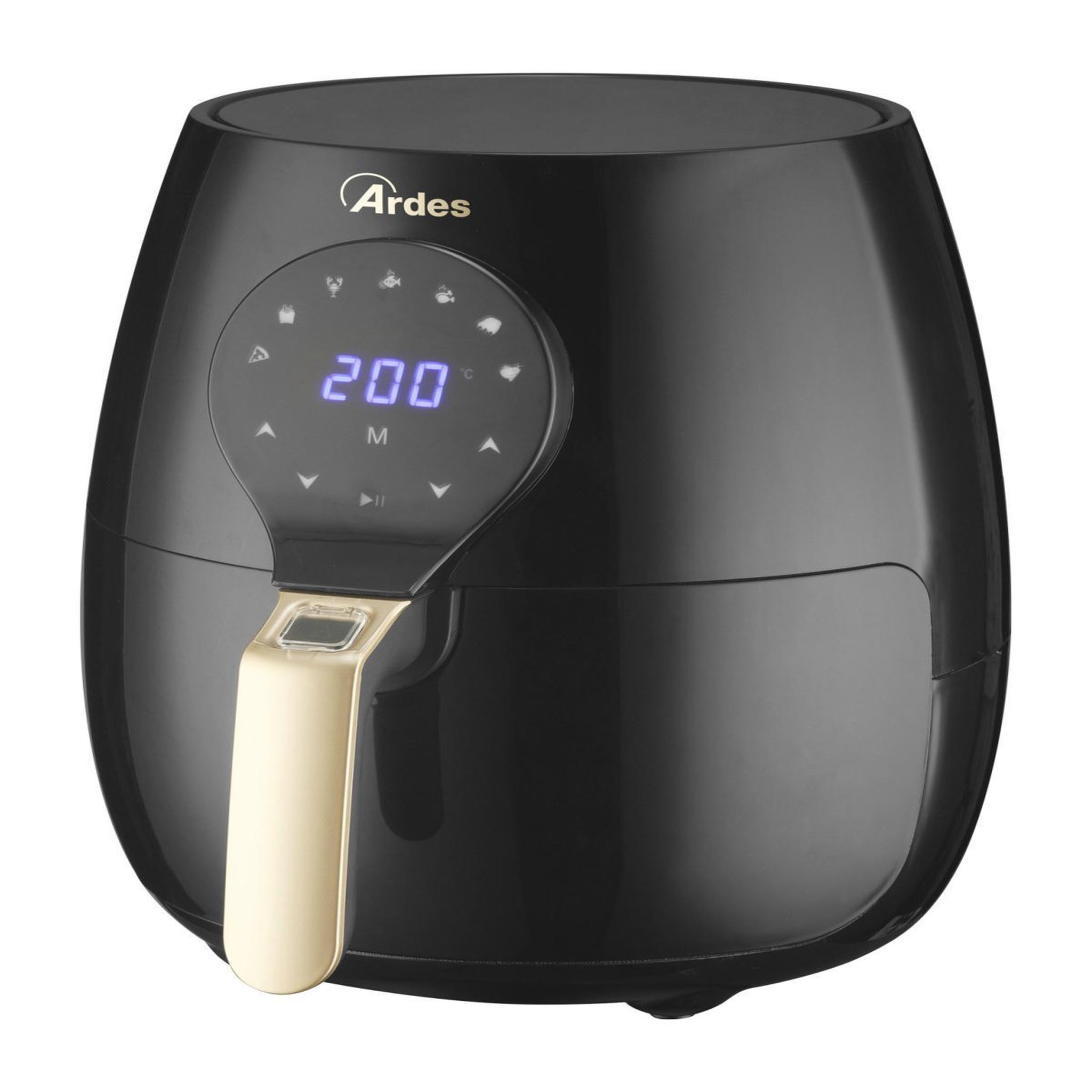 Voir la diapositive 2 : Ardes Friteuse à air chaud simple ardes eldorada maxi 5 l indépendante 1450 w noir