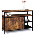 ID MARKET Buffet bas 2 portes 100 cm CHICAGO design industriel