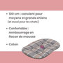 Voir la diapositive 3 : MARKET24 Couchage pour chien - TYROL - Coussin Oval Toronto - 100 x 60 x 3 cm
