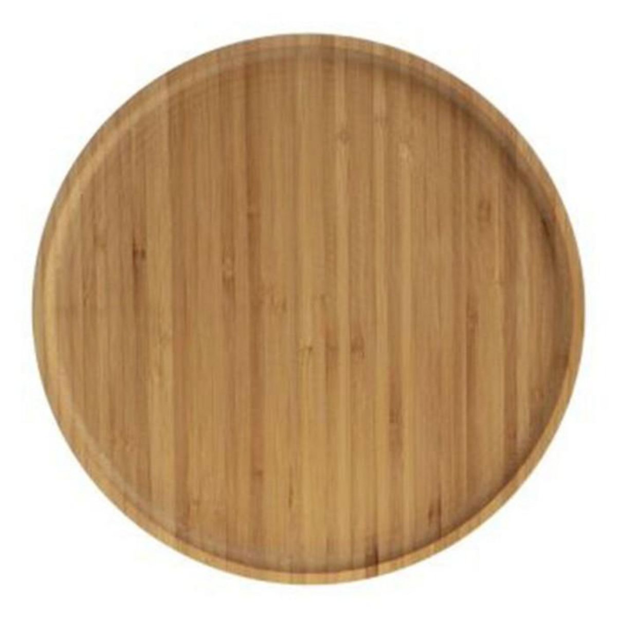 SECRET DE GOURMET Lot de 6 Assiettes à Dessert  Bambou  19cm Naturel