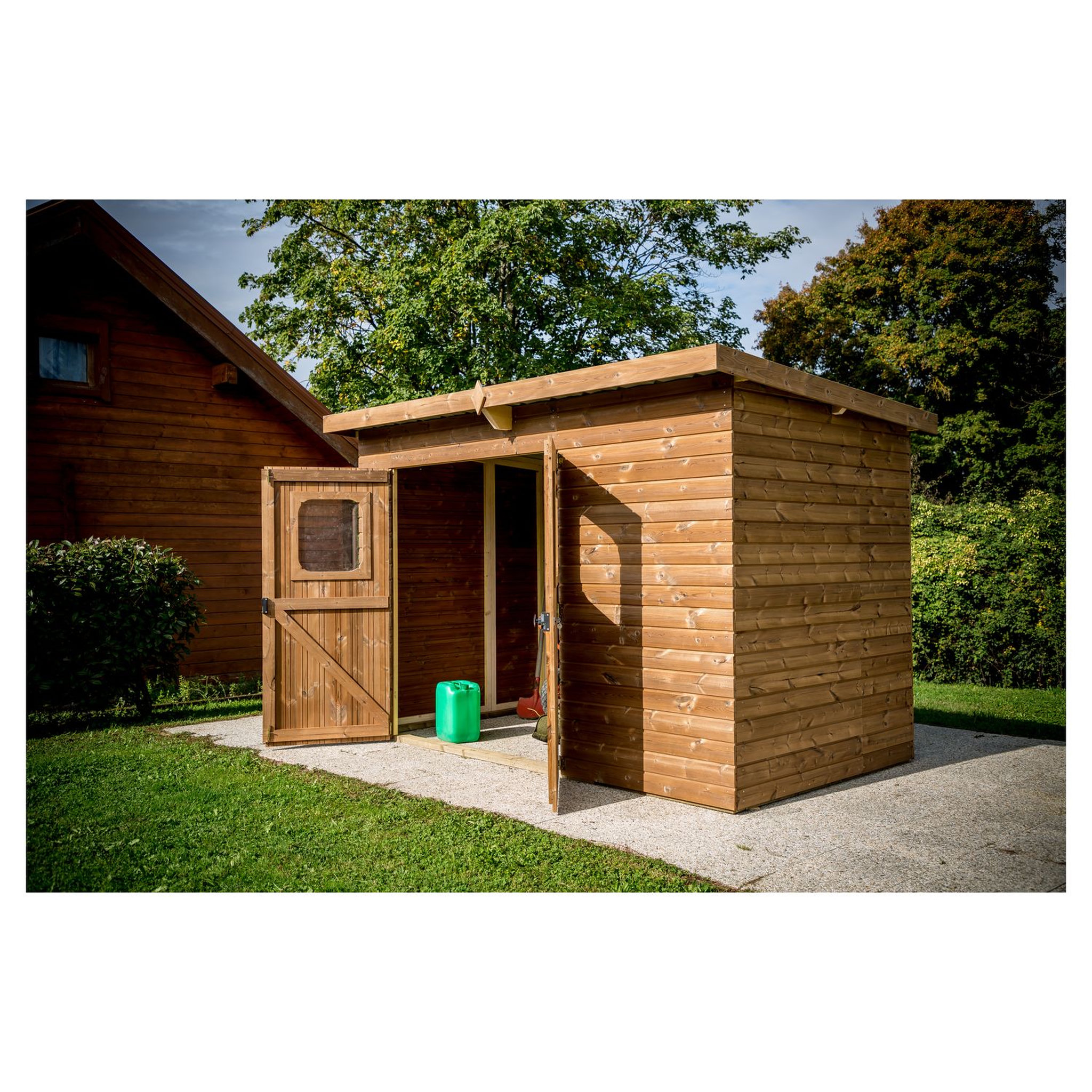 Voir la diapositive 4 : Habrita Abri de jardin bois - Autoclavé - 7,33m²