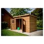 Voir la diapositive 4 : Habrita Abri de jardin bois - Autoclavé - 7,33m²