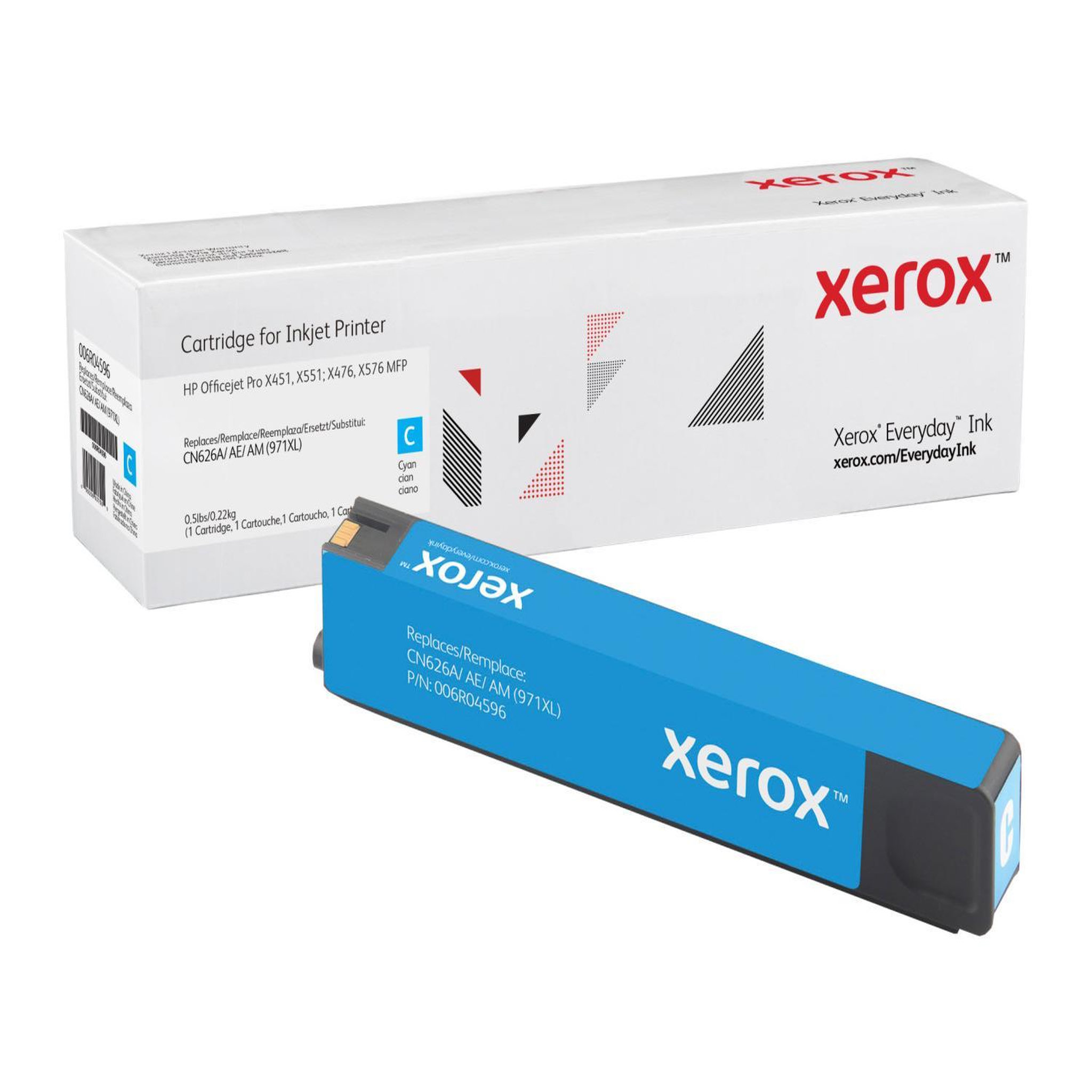 Voir la diapositive 2 : Xerox Everyday Toner Cyan ™ de Xerox compatible avec HP 971XL (CN626AE CN626A CN626AM), Grande capacité