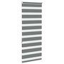 Voir la diapositive 4 : VIDAXL Store zebre gris fonce largeur du tissu 60,9 cm polyester