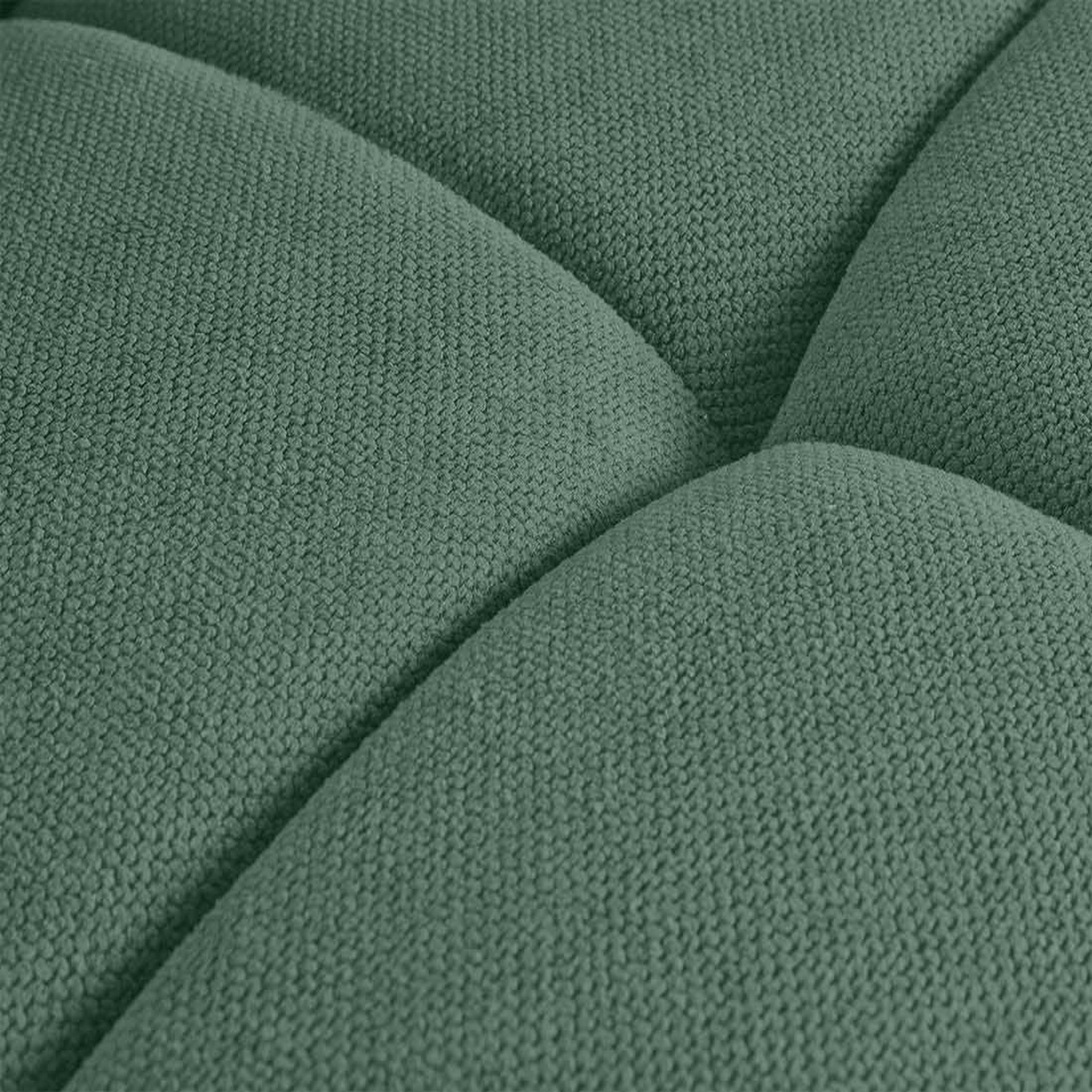 Voir la diapositive 6 : BEST MOBILIER Ray - canapé droit 4 places avec double méridienne - assise profonde - en tissu texturé