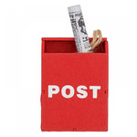 RICO DESIGN Boite aux lettres miniature avec journal 5x3,5x1,8cm