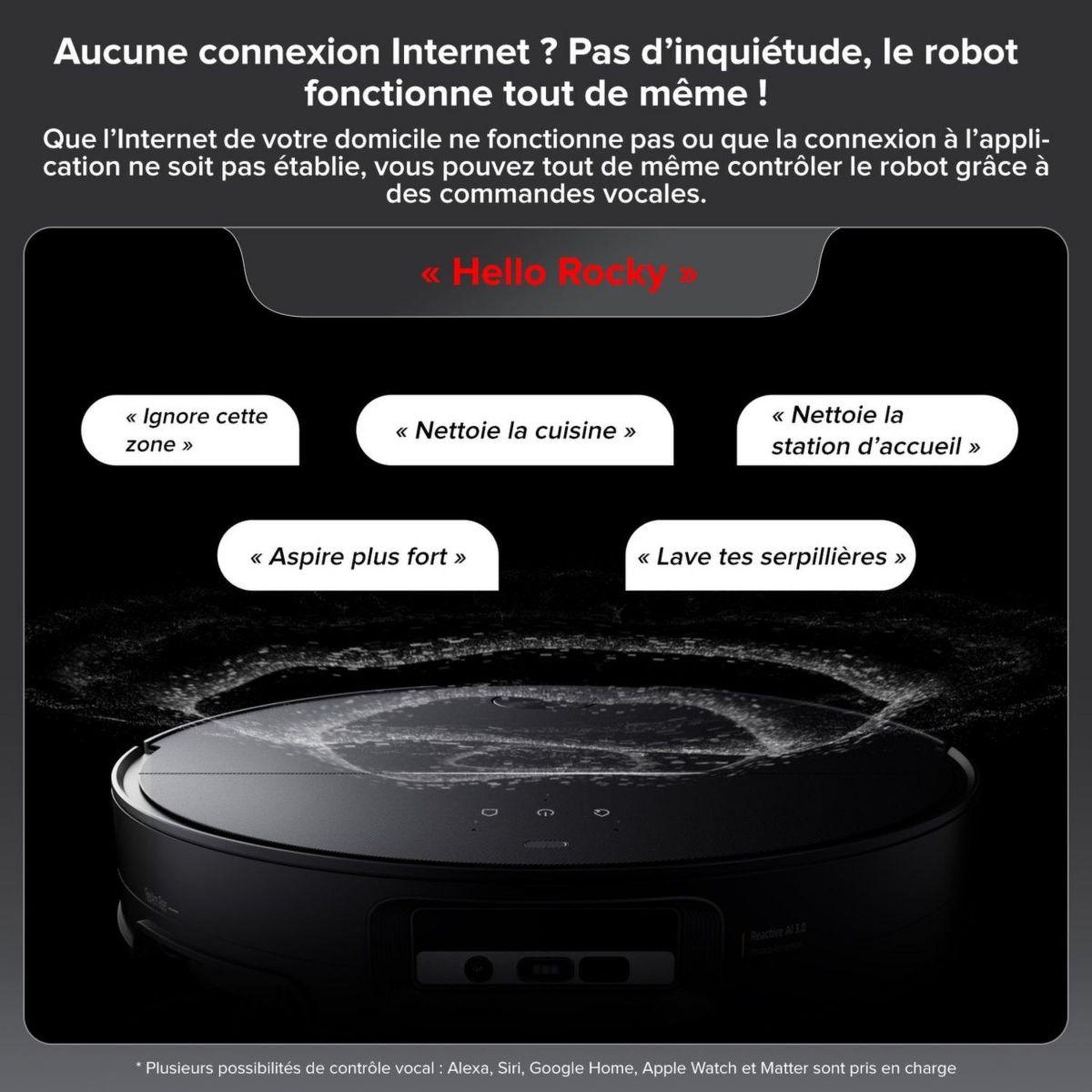 Voir la diapositive 3 : ROBOROCK Robot aspirateur laveur saros 10 noir