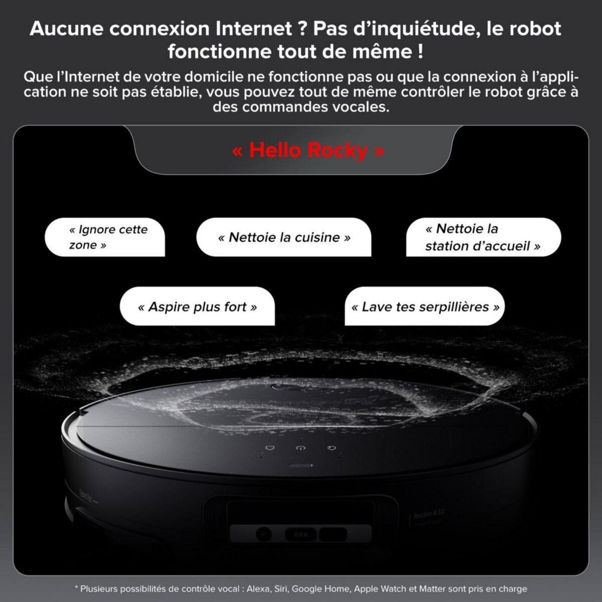 ROBOROCK Robot Aspirateur Laveur Saros 10 noir