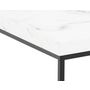 Voir la diapositive 3 : LISA DESIGN Alamosa - table basse - effet marbre blanc - 60 cm