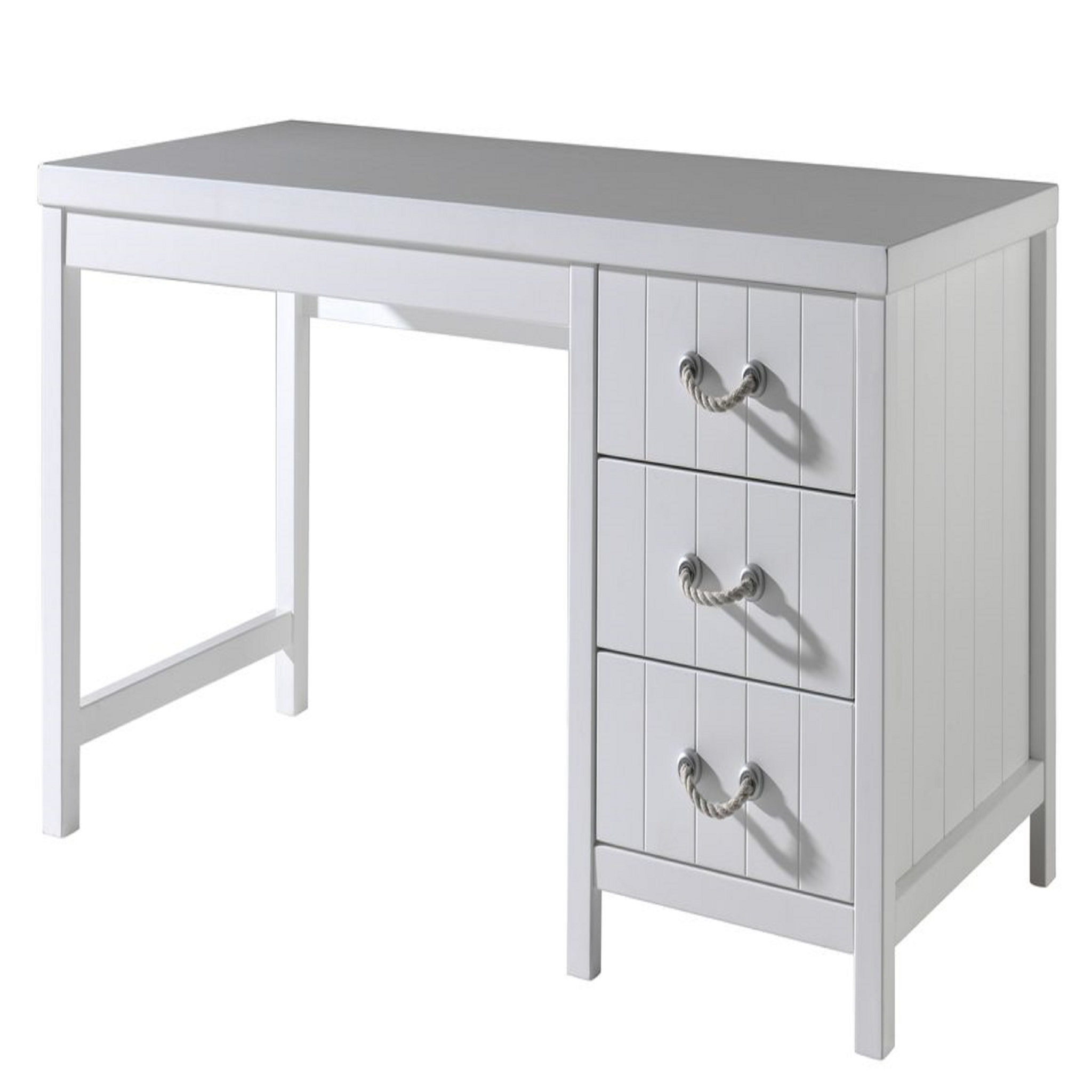 Voir la diapositive 1 : Bureau enfant  coloris blanc laqué MARINE