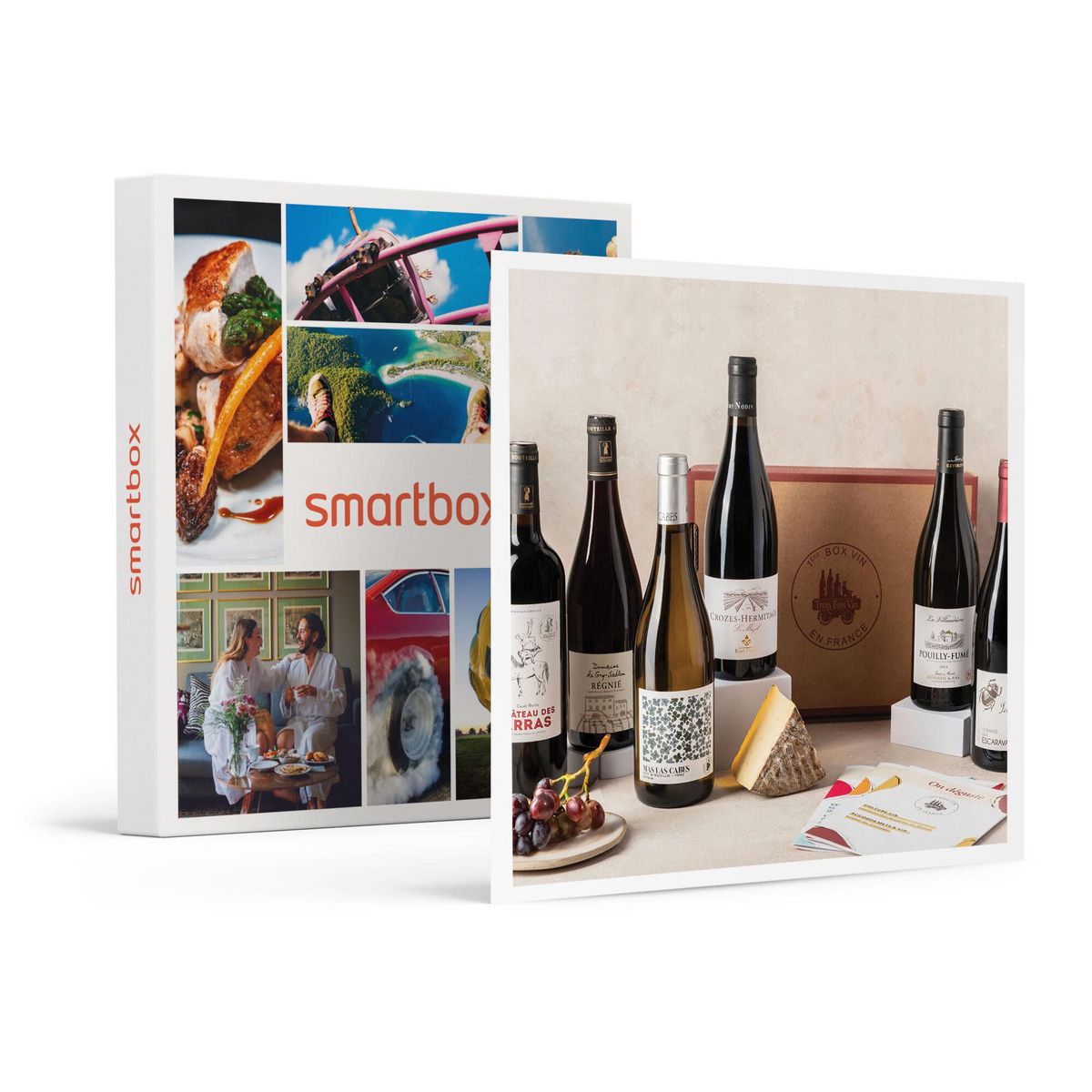 Smartbox Coffret Pépites de vignerons : 6 vins et livret de dégustation - Coffret Cadeau Gastronomie