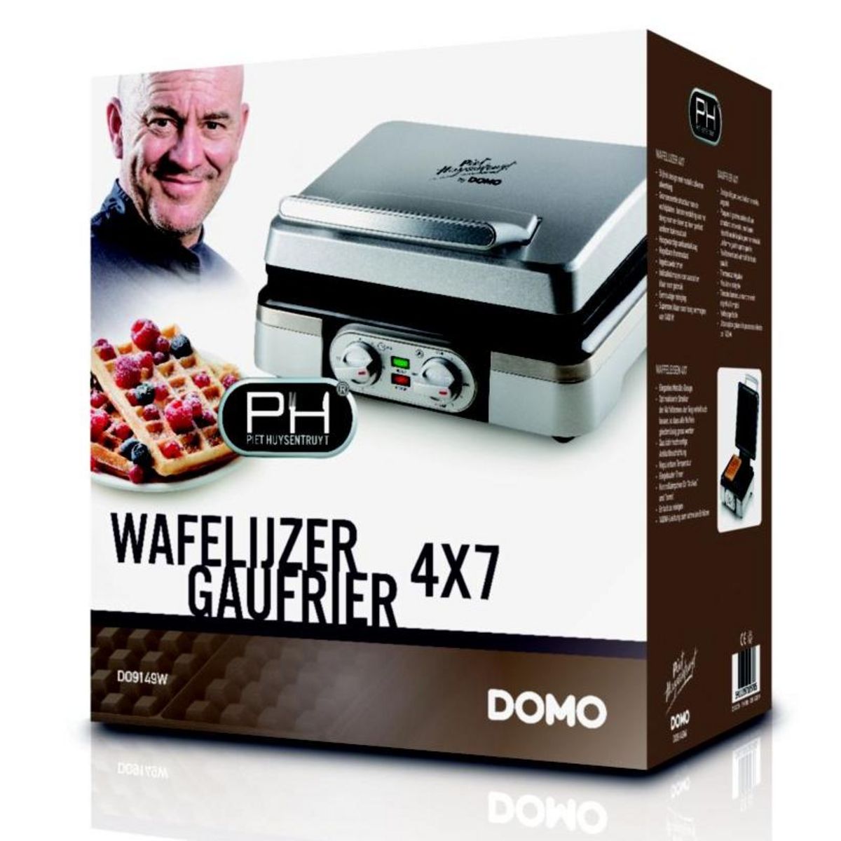 Domo Gaufrier 1400w inox - do9149w