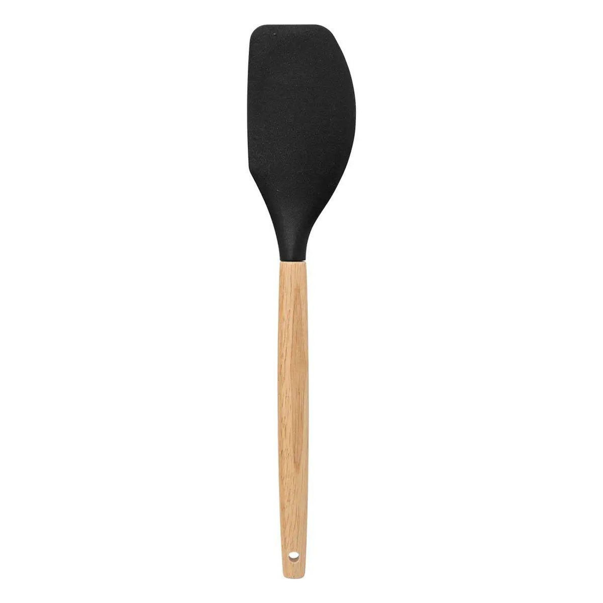 FIVE Lot de 7 Ustensiles avec Pot  Acacia  30cm Noir
