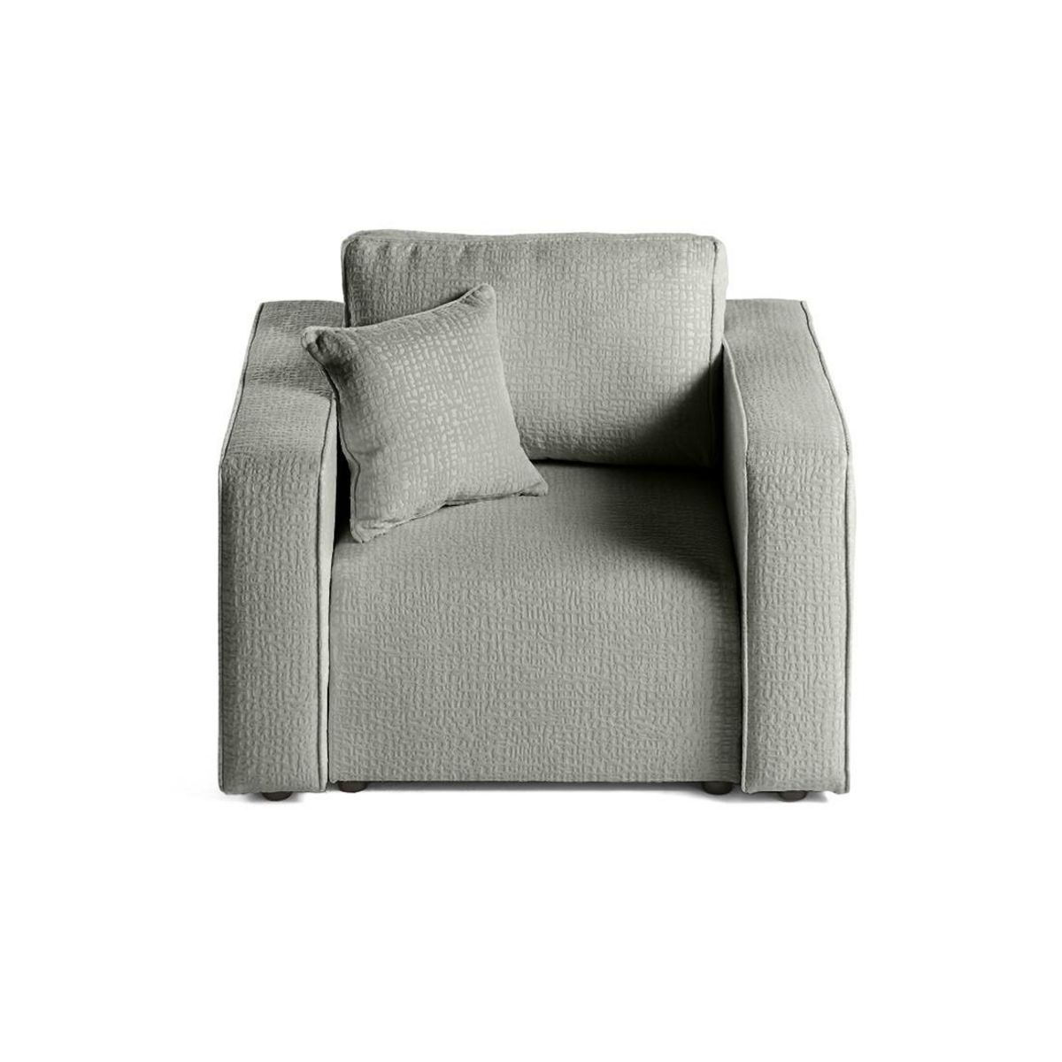 BEST MOBILIER Topaze - fauteuil - en tissu velours relief