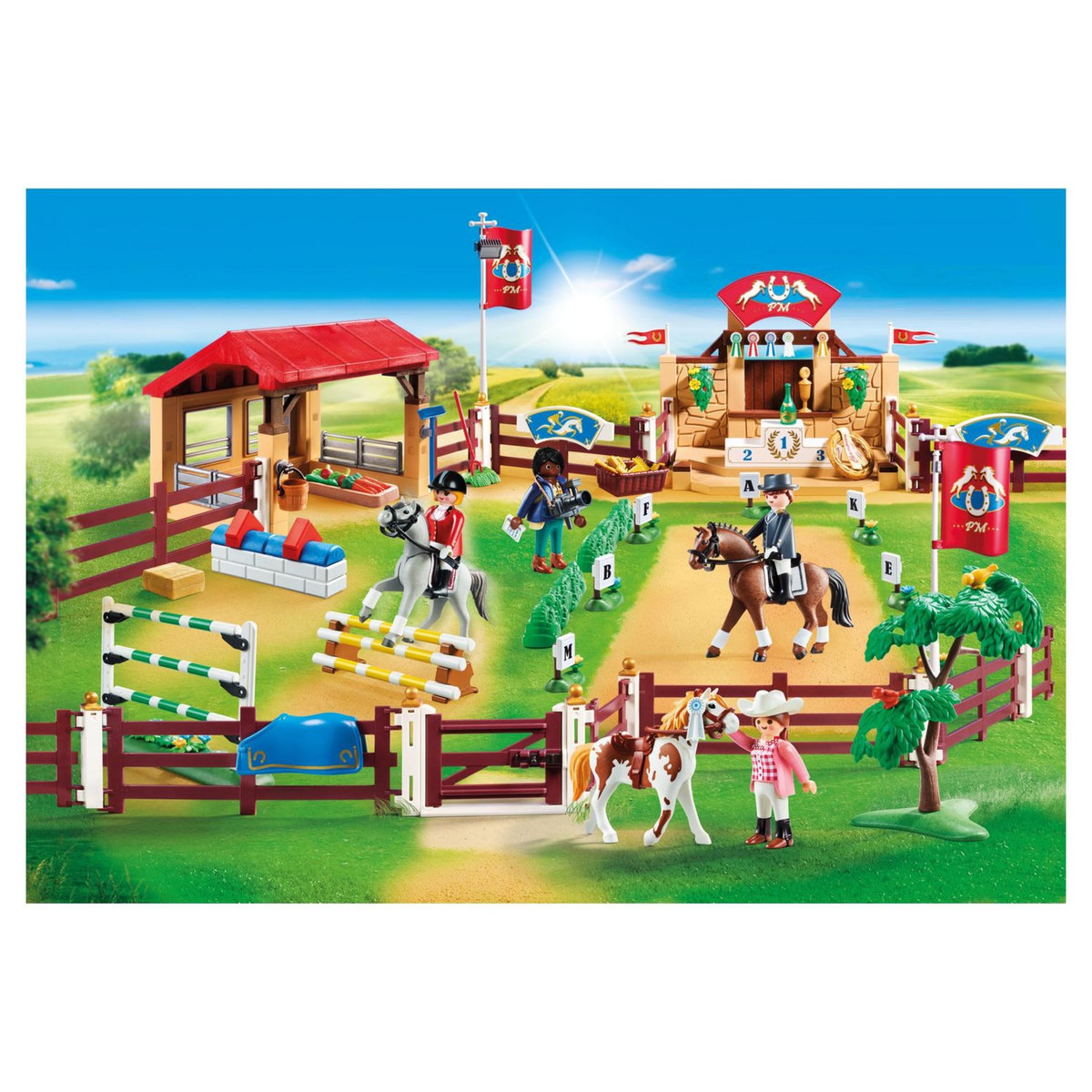 PLAYMOBIL 70337 - Country - Centre d'entraînement pour chevaux