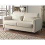 Voir la diapositive 2 : LISA DESIGN Owen - canapé 3 places convertible express couchage quotidien 140 cm matelas 12 cm en tissu bouclette